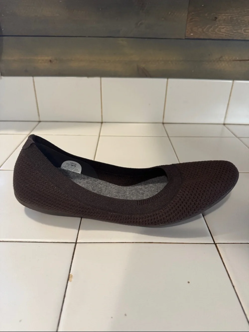 allbirds Tree Breezers Women's Cocoa Brown Knit Ballet Flats Lightweight Size 11